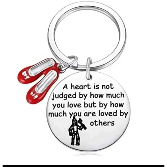 Wizard Of Oz Charm Quote Keychain - Picture 1 of 2